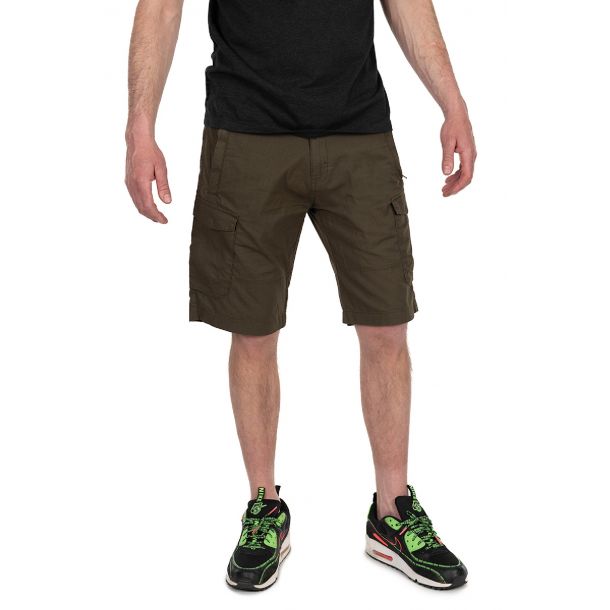 Fox Collection Lightweight Cargo Shorts Green & Black Medium main product photo
