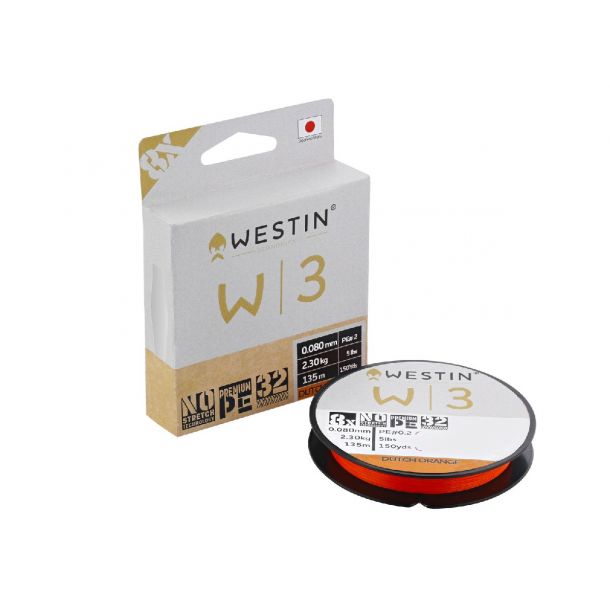 Westin W3 8-Braid Dutch Orange 135m 0.305 mm 22.1Kg main product photo
