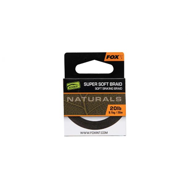 Fox Naturals Soft Braid hooklength 20m 20 lb 9.1kg main product photo