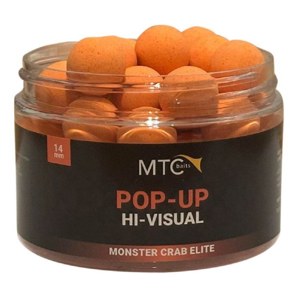 MTC Baits Monster Crab Elite Pop-Up Hi-Visual 14mm main product photo