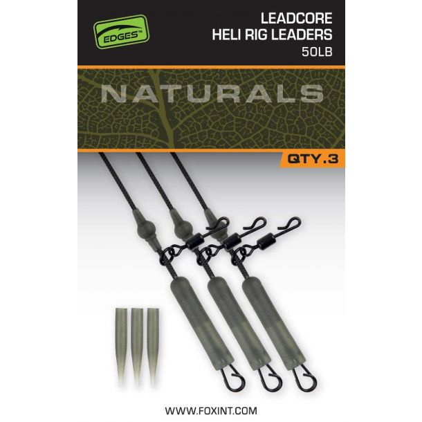 Fox Naturals Leadcore Heli Rig Leaders 3st. main product photo