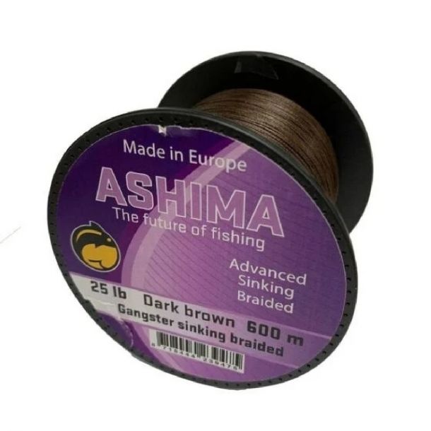 Ashima Gangster 8 Braid Sinking Brown 600 m 35 lbs main product photo