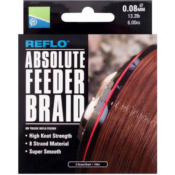 Preston Absolute Feeder Braid 150M 0.08 mm 6.0kg 13.2lb main product photo