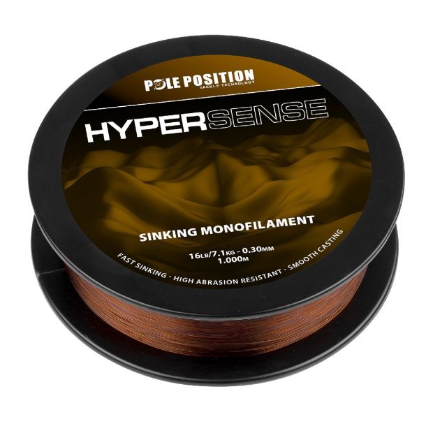 PolePosition Hydrosilk Mono Brown/Black 1000m 0,35 mm - 8,15kg main product photo